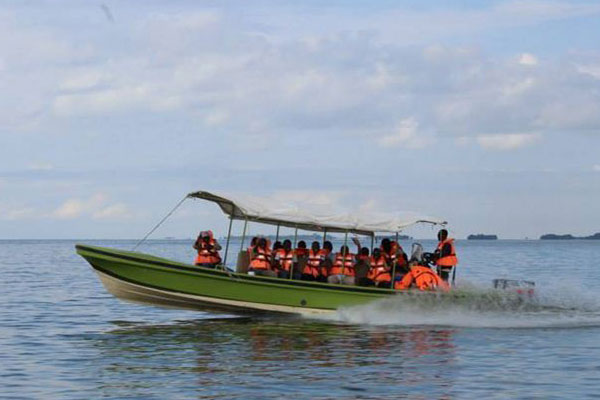 speedboat to island